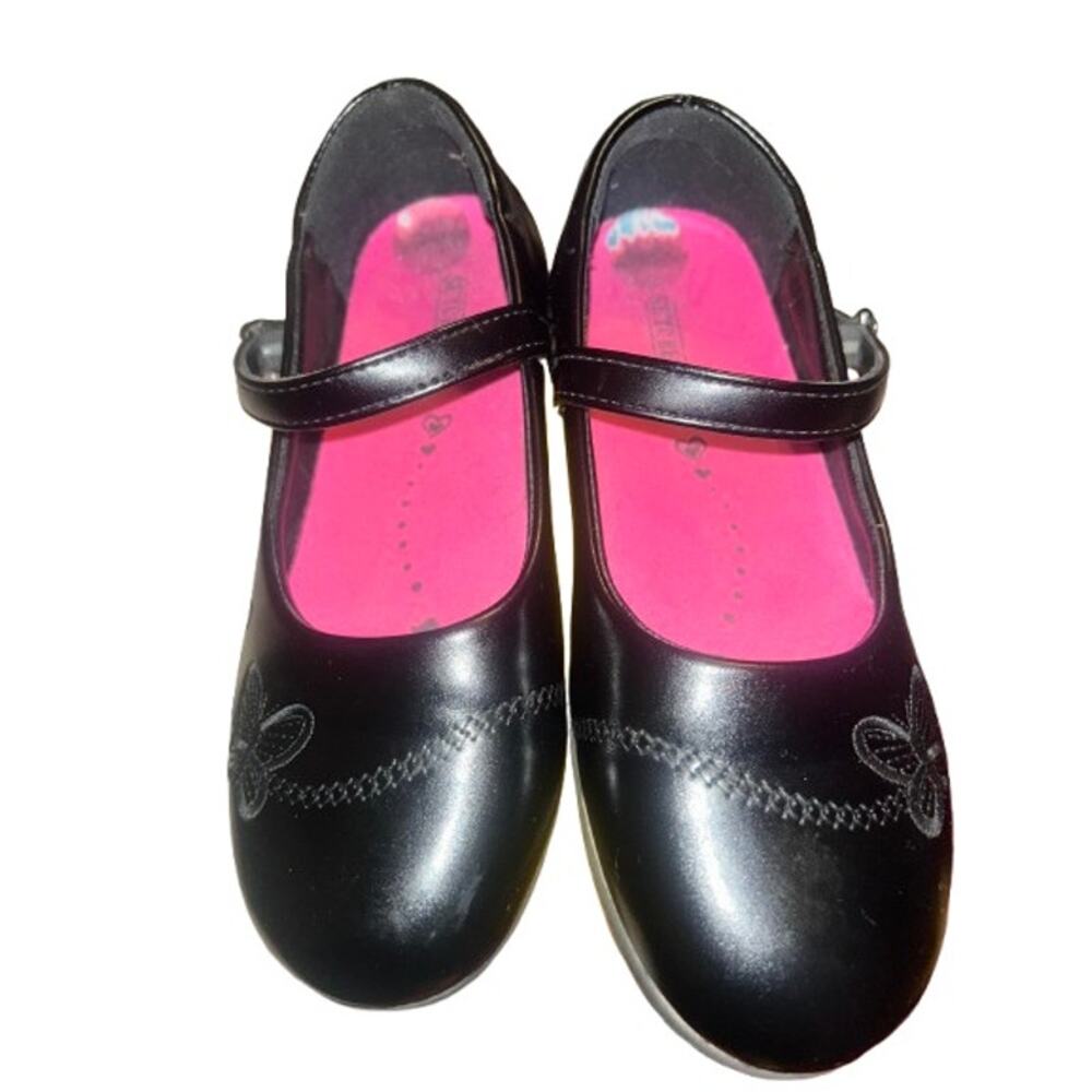 Seychelles Girls Mary Jane’s School Uniform Butterfly Dress Shoe - BLACK - 2